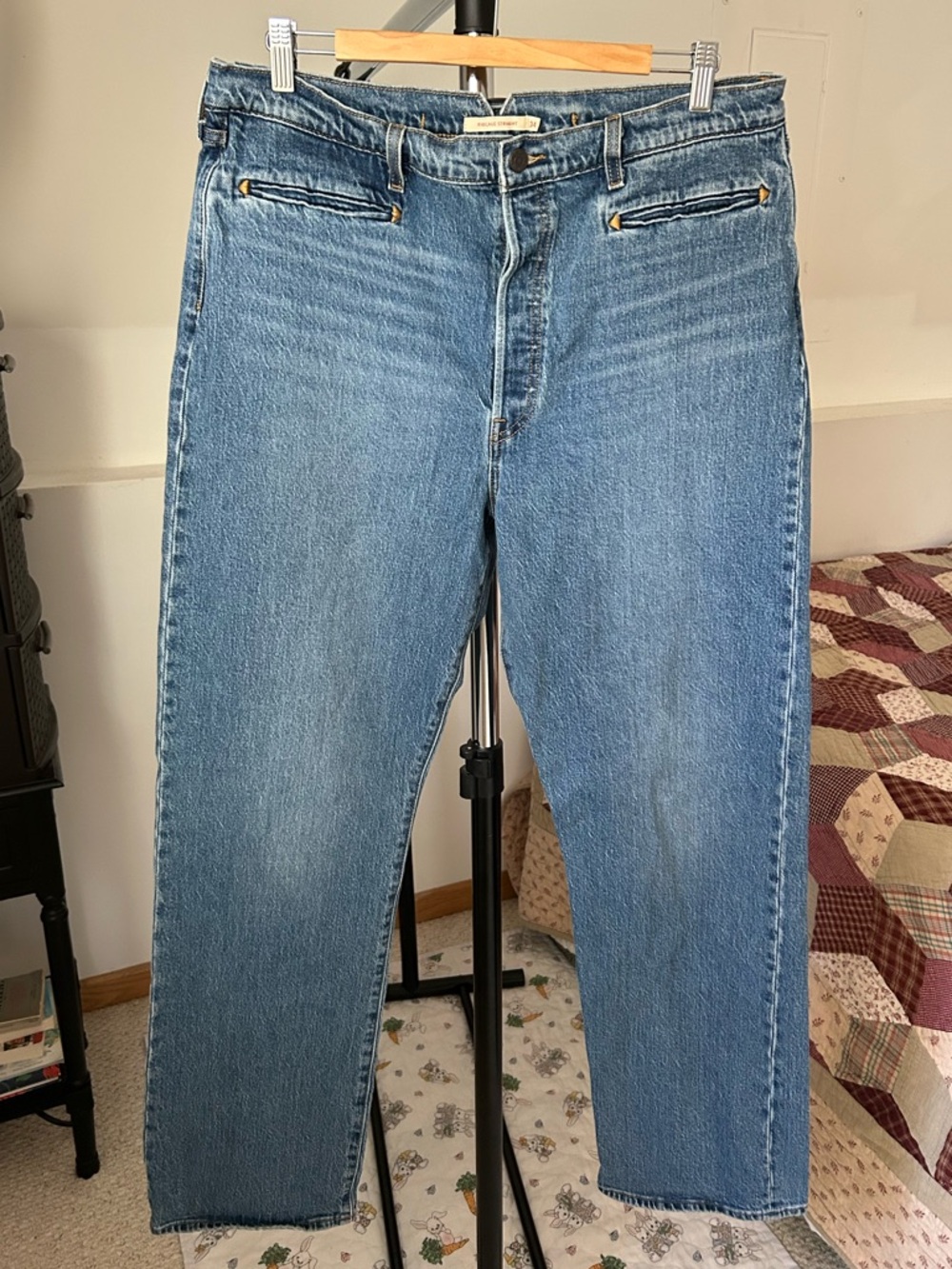 Levi’s Premium Ribcage Straight Western Jeans 34